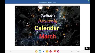 The Heavenly Calendar  March 2024 [upl. by Meesak]