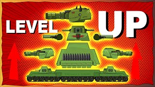 Mega Tank KV88 Level Up  Cartoons about tanks [upl. by Wilhelm]