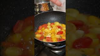 gnocchi gamberi pomodorini italiancooking food fish crotone mare summer [upl. by Lelah]