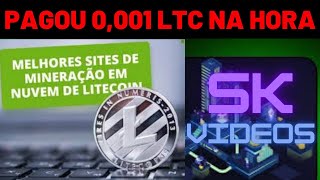 MINERADORA DE LITCOIN PAGANDO NO FREE ltc [upl. by Toiboid]