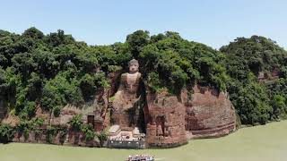 LESHAN BUDDHA BY DRONE [upl. by Orlan]