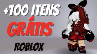 COMO PEGAR 100 ITENS GRÁTIS NO ROBLOX [upl. by Nilesoj]