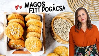 Villámgyors recept Fitt sajtos pogácsa 👩🏻‍🍳 így süss plusz zsiradék nélkül omlós pogácsát [upl. by Nede]