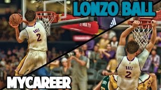 LONZO GOES CRAZY FOR 50 POINTS NBA 2K17 LONZO BALL MyCareer [upl. by Clair]