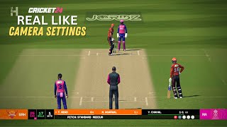 Camera Settings For Realistic Gameplay  CRICKET 24 [upl. by Moreland]