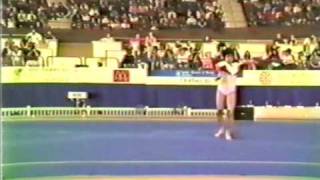 10th T JPN Nobuko Ito FX  1985 World Gymnastics Championships 9300 [upl. by Ruenhs894]