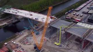 Mersey Gateway Crossing Astmoor Approach Viaduct [upl. by Riggs]