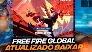 URGENTE SAIU FREEFIRE GLOBAL ATUALIZADO 2024 baixe agora [upl. by Toffic]