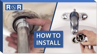 How to Install a Bathroom Sink Drain  Repair and Replace [upl. by Yemar]