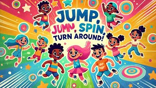 Jump Spin Turn Around  Fun Movement Song for Kids [upl. by Asoj]