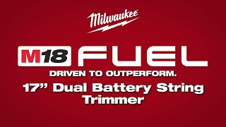 Milwaukee® M18™ FUEL Dual Battery 17 Inch String Trimmer 300620 300622 [upl. by Cerallua587]