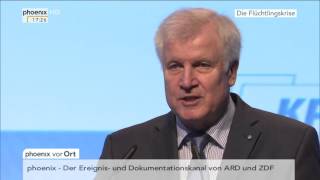 Asylpolitik Horst Seehofer zur Flüchtlingssituation am 25102015 [upl. by Zilber]