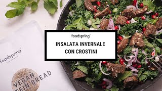 Insalata Invernale con Crostini │Come rendere Proteica uninsalata Vegana  foodspring® [upl. by Pearman]