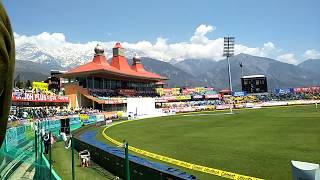 Dharamshala cricket stadium live match great view in Test Match [upl. by Leuams]