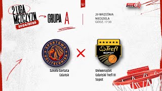 Szkoła Gortata Gdańsk  Uniwersytet Gdański Trefl III Sopot 2 LM [upl. by Accebar]