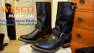 Wesco Boots  Mister Lou 7600 in black Horween CXL Horsehide Strip Wesco since 1918 [upl. by Esemaj]