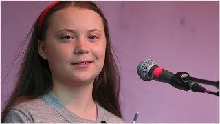 Watch Greta Thunberg makes powerful climate change speech in London [upl. by Ohcamac]