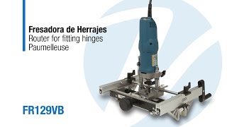 Virutex Fresadora de herrajes FR129VB  Router for fitting hinges  Paumelleuse [upl. by Cadal393]