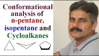 Conformations of nPentane Isopentane and Cycloalkanes [upl. by Eglantine313]