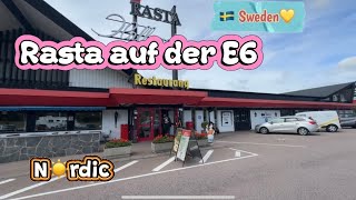 Sweden 🇸🇪❤️Raste auf der E6❤️da muss man unbedingt Mittagessen😋sweden travel video [upl. by Yv]