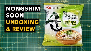 Ramen Review Nongshim Soon 🌱 VEGAN NOODLE  Is it spicy [upl. by Norrahc]