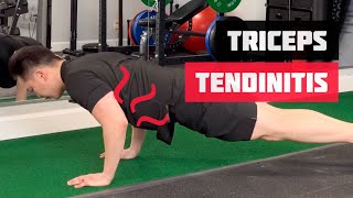 Triceps Tendinitis recovery exercises for elbow pain  How to Strengthen the Triceps Tendon [upl. by Juieta]