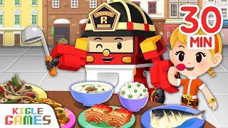 Robocar Polis Habit Game Special Non Stop Play  Policecar Firetruck Ambulance  KIGLE GAMES [upl. by Leahcim277]