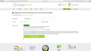 Wie registriere ich mich bei Lohnsteuer kompakt  Lohnsteuer kompakt [upl. by Ahsinak796]