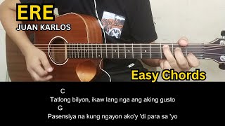 Ere  Juan Karlos  Guitar Tutorial  Guitar Chords [upl. by Nrol]