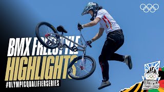 BMX Freestyle highlights from Shanghai  OlympicQualifierSeries [upl. by Siravart]