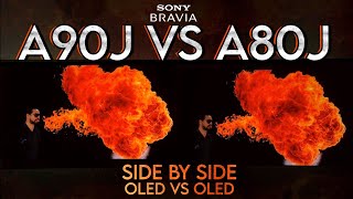 Sony A90J vs Sony A80J  Applicable to A80K  OLED Comparison [upl. by Bevon]