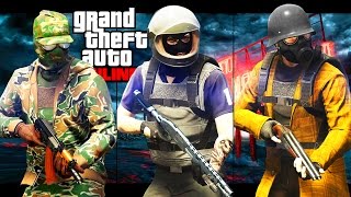 GTA 5 Online  BEST OUTFITS POLICE MILITARY APOCALYPSE OUTFITS [upl. by Enitsuj]