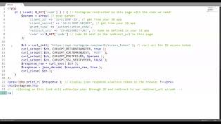 codingspeedrun Obtaining Instagram API Access Token wPHP [upl. by Ecitnerp]