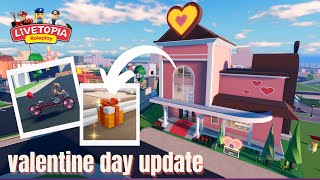 LIVETOPIA VALENTINE DAY UPDATE 2024 NEW HOUSE SECRET  UPDATE 145  Livetopia Roleplay Roblox [upl. by Ruomyes]