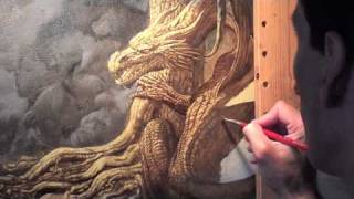 Ciruelo is painting a dragon [upl. by Oicaro]