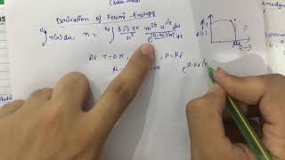 Derivation of Fermi Energy Relativistic Fermi Energy Lecture 3 Statistical Physics White Dwarf Stars [upl. by Eugirne]