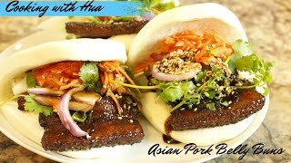 Pork Belly Sandwich  Pork Belly Bao Recipe  Cooking With Hua [upl. by Lanette101]