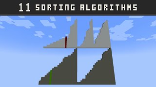 11 Better Sorting Algorithms in Minecraft [upl. by Anahsek265]