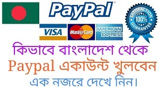 PayPal Account Verified in Bangladesh 2022  How To Create PayPal Account In Bangla [upl. by Dierdre]