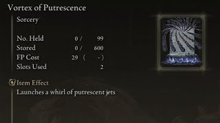 How to get Vortex of Putrescence Sorcery Elden Ring [upl. by Beutler736]