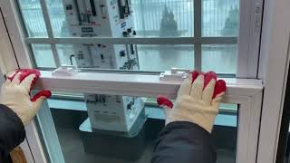 How to tilt Remove and Reinstall sashes for vinyl hung windows [upl. by Raynata888]