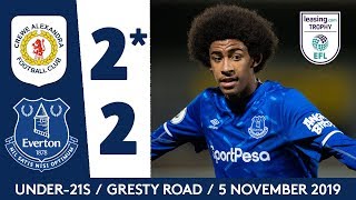 NIASSE NETS A BRACE AS YOUNG BLUES PROGRESS  CREWE 22 EVERTON U21 LEASINGCOM TROPHY HIGHLIGHTS [upl. by Erual]