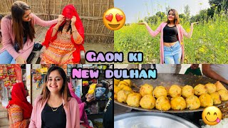 😱Papa ke liye Gaon ki New Dulhan 😍 Modern City Girl Enjoying in desi Village Bindass Kavya [upl. by Bunker]