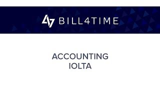 Billl4Time IOLTA Accounting [upl. by Neelrahs]