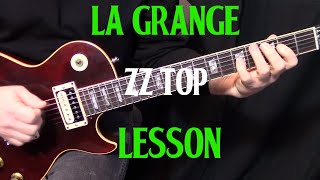 how to play quotLa Grangequot by ZZ Top  guitar lesson rhythm [upl. by Wittenburg]