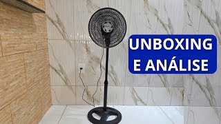 Ventilador De Coluna 30cm Premium Turbo 6 Pás Ventisol Cor da estrutura Preto  UNBOXING [upl. by Proudfoot278]