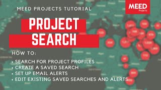 MEED Projects  Project Search tutorial [upl. by Peppie]