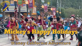 Mickeys Happy Holidays Cavalcade at Disney California Adventure [upl. by Eittol]