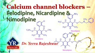 Calcium channel blockers  Felodipine Nicardipine amp Nimodipine  YR Pharma Tube  Dr Rajeshwar [upl. by Yetnruoc925]