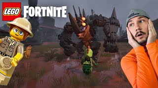 Defeating the Sand Brute Desert Boss in LEGO Fortnite [upl. by Ansel]